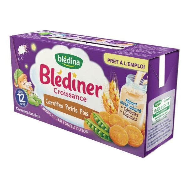 BLÉDINA BLÉDÎNER CROISSANCE LÉGUMES VARIÉS DÈS 12 MOIS 2 X 250 ML